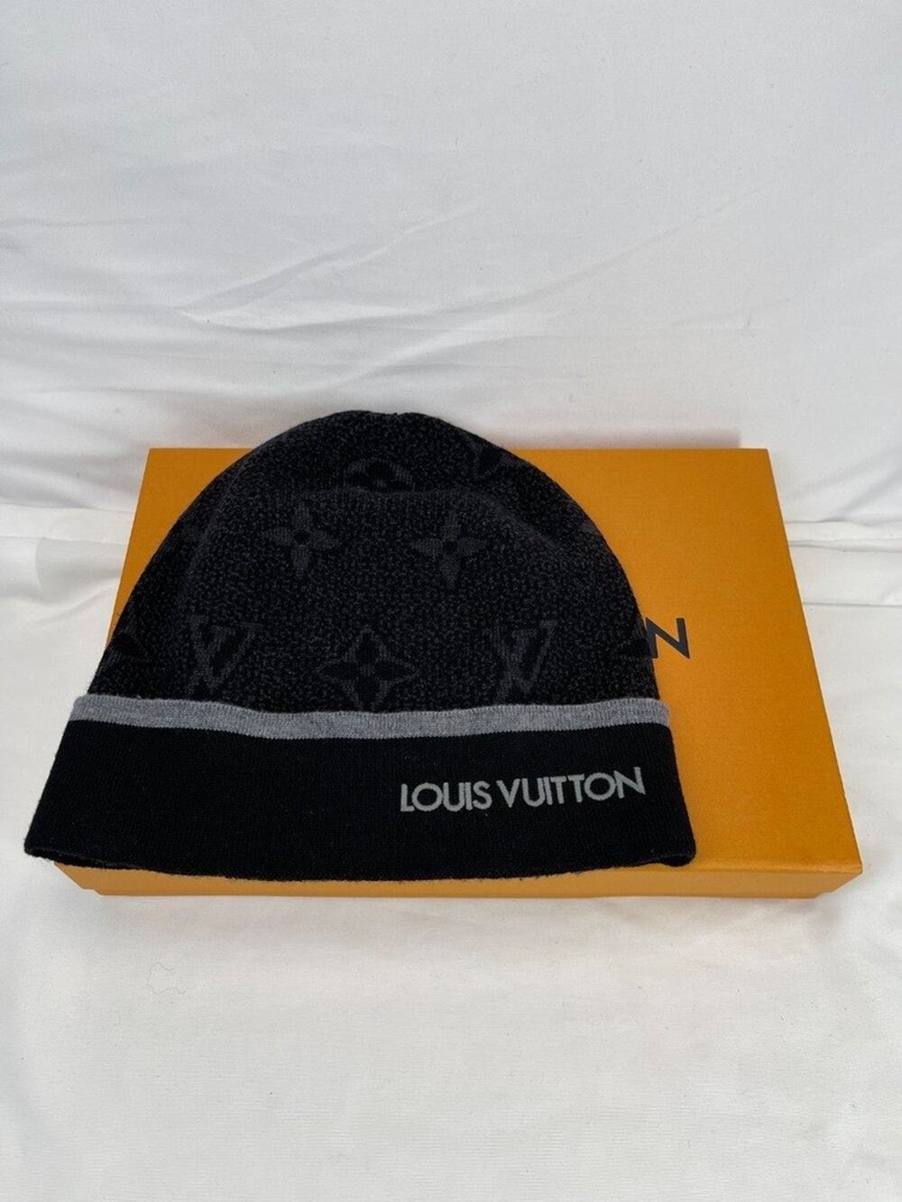 Louis Vuitton Wool M73496 My Monogram Eclipse Beanie Hat SPBJKI 350165 (350165)